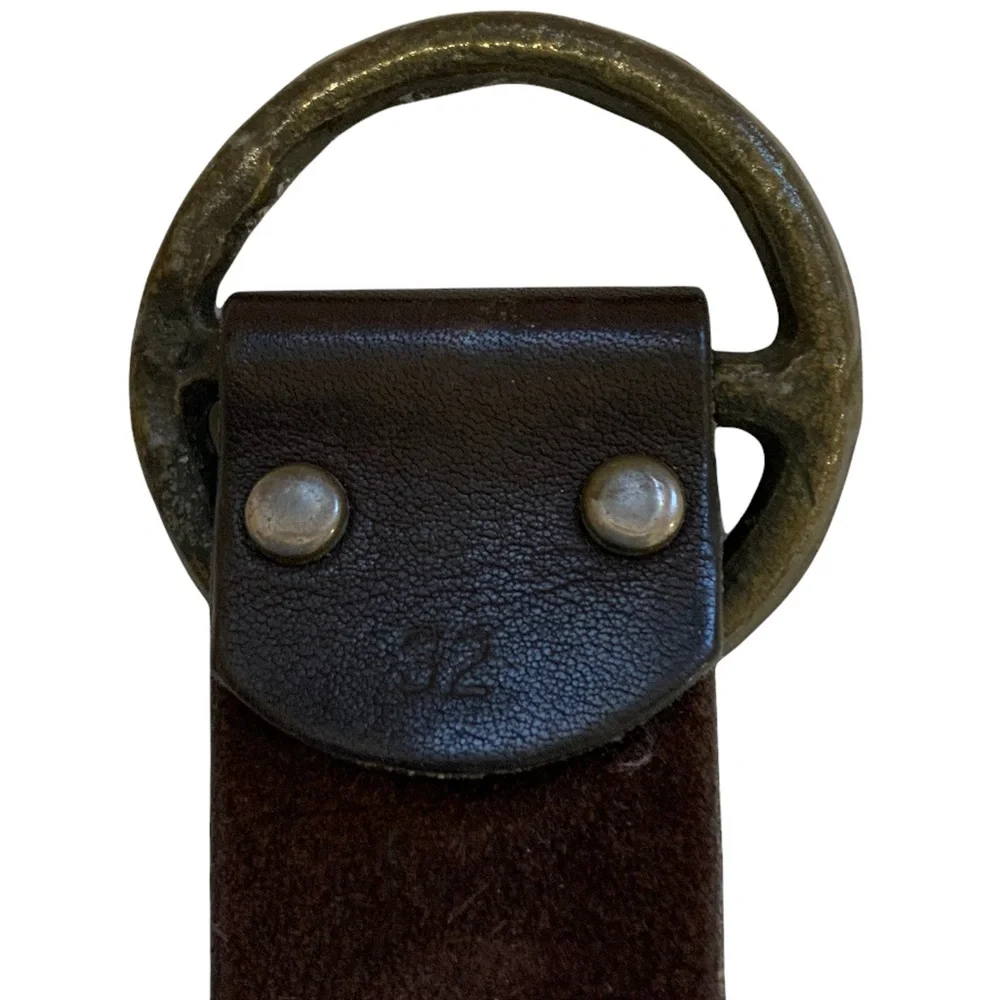 Vintage Classic Adjustable Leather Brown Belt size 32